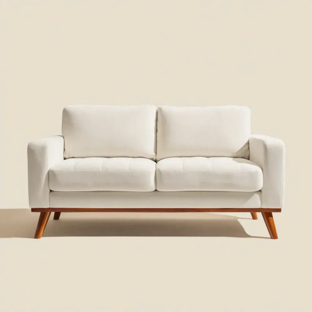 Modern Fabric Sofa 160x80x85 cm - Beige - Scandinavian Design