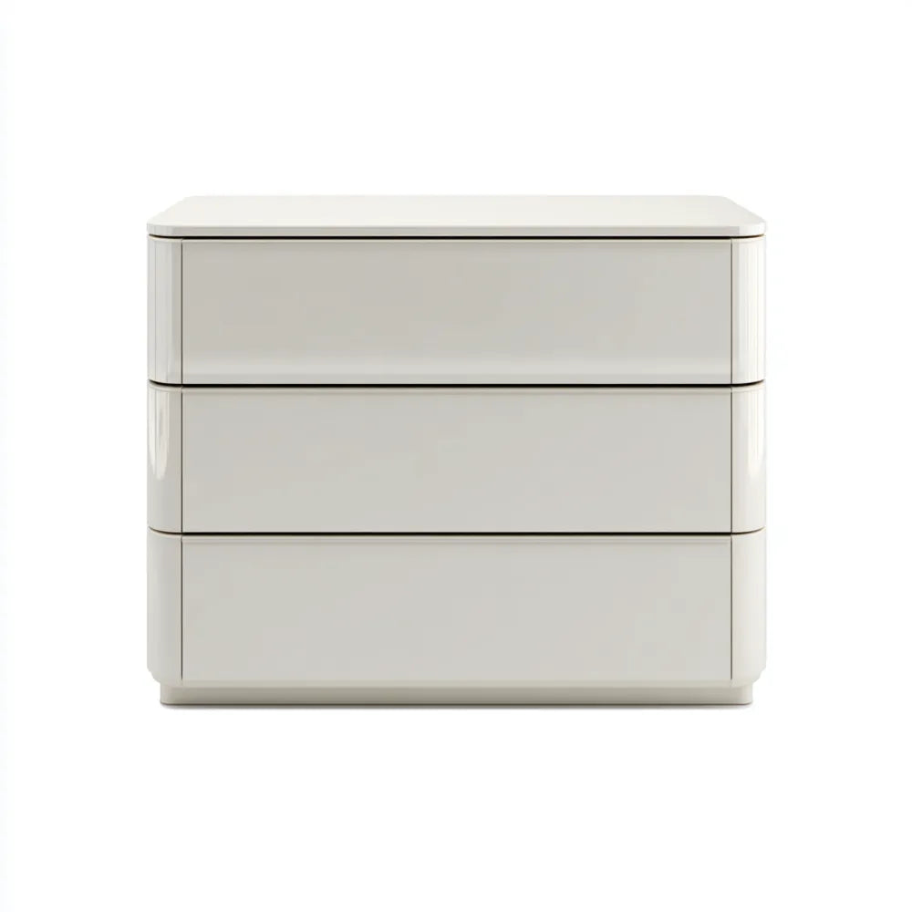 Modern Design Chest of Drawers 80x45x75 cm - Wood - White