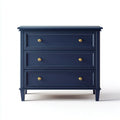 Chest of Drawers Wooden 90x45x85 cm – Dark Blue – Classic Style
